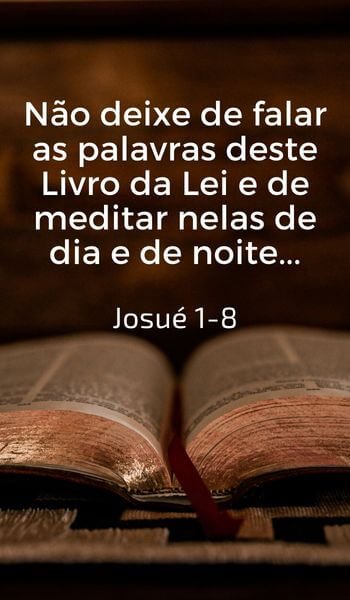 Versículo da Bíblia - Josué 1:8